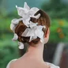Hochzeitsbraut Haarverzierungen weiße frs elegant romantische Dating für Frauen und Mädchen V5xm#