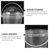 Disposable Cups Straws 5 Pcs Transparent Bucket Cold Drink Dome Small Lid Food Grade Plastic Snacks Safe