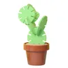 Tapetes de mesa criativos diy cactus antiderrapante isolamento térmico eco-friendly tapete de chá armazenamento doméstico desktop ornamentos multifuncionais