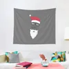 Tapestries Merry Christmas And Happy Year Hat With Funny Santa Claus Beard Glasses Tapestry House Decorations