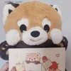 Animaux en peluche en peluche Original Little Panda Doll mignon Doll Doll Doll Doll Red Panda Plance peut collecter des oreillers en peluche comme cadeau d'anniversaire pour le meilleur FRI240327