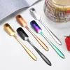 Coffee Scoops Creative Long Handled Stainless Steel Spoon Stirring Ice Cream Dessert Tea Spoons For Kitchen Accessories Gadget