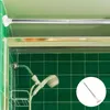 Shower Curtains Hole-free Rod Multi-purpose Curtain Flexible Closet Adjustable Stainless Steel Stretchy Tower Pole