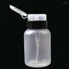 Storage Bottles Empty Pump Dispenser Nail Polish Liquid Alcohol Remover Cleaner Bottle Art Tools 210ML Manicure Beauty