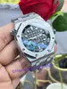 Orologio APS Factory Super Edition 15720 42MM Orologi meccanici automatici da uomo Movimento 4308 Acciaio inossidabile 316L Bracciale in argento Orologi da polso impermeabili