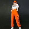 Hip Hop Dance Costumes for Adults Street Dance Wear Performance Clothes Female Jazz Dance Stage Costumes Festival Outfit SL3922 Q7DT#