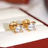 C legers diamonds earring Top quality stud luxury brand 18 K gilded studs for woman brand design new selling diamond exquisite gif256T