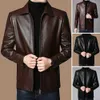 Veste en similicuir pour hommes Veste en similicuir pour hommes Veste en similicuir pour hommes élégante Veste en similicuir pour hommes chaude coupe-vent vêtements d'extérieur à la mode pour l'automne hiver Veste pour hommes 240330