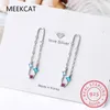 Boucles d'oreilles en argent Sterling 925, trombones, épingle, crochet d'oreille, breloque pour femmes adolescentes, bijoux fins simples, DA666