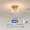 Światła sufitowe Dandelion Kryształ LED Światło Modern Dekoracja salon jadalnia domina oświetleniowa sypialnia kuchenna