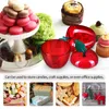 Dinnerware Sets 4 Pcs Creative Red Apple Plastic Jar Goodies Boxes Candy Container Containers Jars With Lids Office