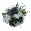 Ramos de boda artificiales de Rose Frs para accesorios de matrimonio de novia con encanto de ramo Memoria S82X #