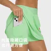 Active Shorts Water-cooled Quick Drying Sports Pants Skirt With Pockets Running Fitness Vacation Two Tennis Skirts