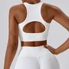 Yoga Outfit Vêtements de sport pour femmes découpés dans le dos Yogo Soutien-gorge anti-nervure Débardeur en cours d'exécution Fitness Sports Gilet d'entraînement Femme Sous-vêtements