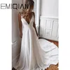 Urban Sexy Dresses Long Chiffon Boho Beach Wedding Gownesummer A Line Simple White Bride Dress V Neck Bridal Party Dressvestido de Noiva YQ240329