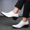 Zapatos de vestir Matrimonio Otoño Genuino Tacones para hombre Blanco para hombres Semi Formal Hombre Zapatillas Deportes Sapateneis Modelos