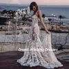 dream Luxury 3D Lace Appliques Mermaid Wedding Dres Sweetheart Spaghetti Straps Backl Bride Gown Floral Beach Boho Bridal d7rz#