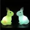 Nieuwe Kleurrijke Konijn Nachtverlichting Voor Kinderen Baby Geschenken Cartoon Schattige Dieren Bunny Lamp Kerst Decoratie Kinderen Verjaardagscadeau