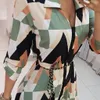 women's Dr Flowy Dres Summer Holiday Style Feminino Print Casual Plus Size Dr Casual Cocktail Dres S58A#