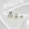 Orecchini OEVAS Classic 925 Sterling Silver High Carbon Gemstone Diamanti Orecchini Ear Studs Matrimonio Sposa Fine Jewelry Regali all'ingrosso