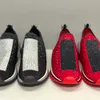 Designer Crystal Sneakers Elastic Mesh Men Sneakers Rhinestone Embellished Women Sneaker Glitter Black White Red Casual Shoes With Box 442