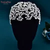 Topqueen HP430 Braut Stirnband Legierung FR Hochzeit Tiara Crown Frauen Haarschmuck Braut Haarakressen Rhines Headdr Q53a#