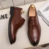 Sapatos casuais 38-48 masculino designer de negócios marca formal oxford couro respirável escritório mocassins calçados vestido para homens rendas até
