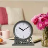 Table Clocks Desk Clock Home Decorative Silent Fireplace For Decors Hallway Farmhouse