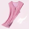 Kvinnor Summer Loose Vest Top Modal Casual Tank Tops T-shirt ärm Soft Shirt Blusa toppar Kvinna plus storlek 5xl 6xl OUC1123 H6H2#