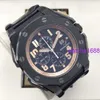 Schöne AP-Armbanduhr für Herren, Royal Oak Offshore-Serie, 48 mm Durchmesser, schwarze Keramik, Zeitkalender, automatische mechanische Herrenuhr 26378IO.OO.A001KE.01