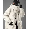 unisex manlig fisk mun huva vinter kappa puffer jacka tungvikt herrkläder varsity harajuku hiphop high street f0rg#