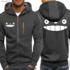 Erkek Hoodies Sweatshirts Comic Film Yuvarlak Gözler ve Büyük Ağız Hoodie Mens Sonbahar Kıyafetleri Gevşek Gündelik Yüksek kaliteli Spor Giyim Fermuarlı Hoodie Fun Hoodiel2403