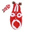 Odzież dla psa kostium zimowy ciepłe urocze guziki Zamknięcie Zamknięcie Zabawne ubrania świąteczne dla zwierząt domowych miękki na imprezę z imprezami tematycznymi
