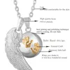 Eudora Angel Wing Baby Caller Подвеска Ожерелье Мода Беременность Мяч Ювелирные Изделия Chime Bola Подвески 45 дюймов Ожерелья Подарок 240329