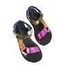 Sandały Summer Flat Buty damskie Zestaw Set Foot Beach Outdoor All-Match Casual Kaptery duże kobiety