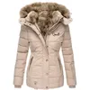 Manteaux pour femmes Parka Streetwear Casual Queen Manteaux imprimés Manteaux de fourrure à capuche Doudounes d'hiver Manteau polaire Femme Veste Plus Taille m1U9 #