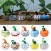 Decoratieve Beeldjes Mini Pompoen Model Leuke Kleurrijke Glas Ambachtelijke Standbeeld Ornamenten Accessoires Desktop Decoratie