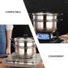 Double Boilers Stainless Steel Sauce Pan With Lid Pot Stock Soup Saucepan Cooking Steaming Cookware Vegetable Dumpling