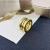 Designer Bulgarie bijoux v plaqué or Mi Jinbao famille petite charité rouge bague en céramique noire et blanche version classique étroite et large pour hommes et femmes bague d'amour