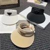 صيف Sunshade Hat Designer Sunbonnet Men Women Sunhat Fashion Top Air Cap Acreds Usisex Visor Cap Outdoor Sombrero Sunscreen Cap