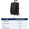 Suitcases Softside Expandable Checked Luggage Lightweight Suitcase Men And Women Black Large 29-Inch