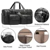 Outdoor-Taschen Große Fitnesstasche PU Sport Handtasche Männer Wasserdicht Einzelschulter Umhängetasche Reise Lässig Reise Fitnessstudio Aufbewahrung Gepäcktasche