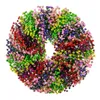 Decorative Flowers High Quality Gypsophila Wreaths Weddings Garlands Spring Colorful For Front Door Home Decor Natural Parties