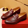 Designer vestido sapatos de luxo masculino sapato casual couro genuíno preto marrom negócios sapatos artesanais festa casamento mocassins formais