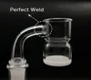 Nouveau Splash Guard Quartz Banger Bord Biseauté Fond Opaque 10mm 14mm 18mm Mâle Femelle 45 90 Clous De Quartz Pour Bongs D'eau Dab Rigs1508661