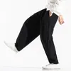 Männer Hosen Hosen Frühling Sommer Baumwolle Leinen Casual Pantalones Lose Breite bein Harlan Große Größe Junge Chinesischen Stil dünne Jogginghose