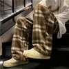 Pantalons pour hommes Hommes Casual Cargo Laine Harem Baggy Joggers Pantalon de nettoyage Harajuku Hip Hop Lâche Femmes Salopette à jambes larges