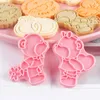 Stampi da forno 8 pezzi Cuore d'amore Regalo di San Valentino Rosa Coppia fai-da-te Cartone animato Stampo per biscotti Stampo per biscotti Stampo 3D Cottura Cuocere