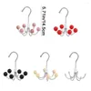 Hangers Iron Wooden Ball Swivel Hook Creative Black 360° Rotatable Six-claw Hanging Clothes For Wardrobe