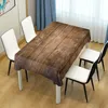 Table Cloth Decoration For Party Rustic Wood Planks Retro Grain Rectangle Tablecloth Polyester Desk Dining Decor